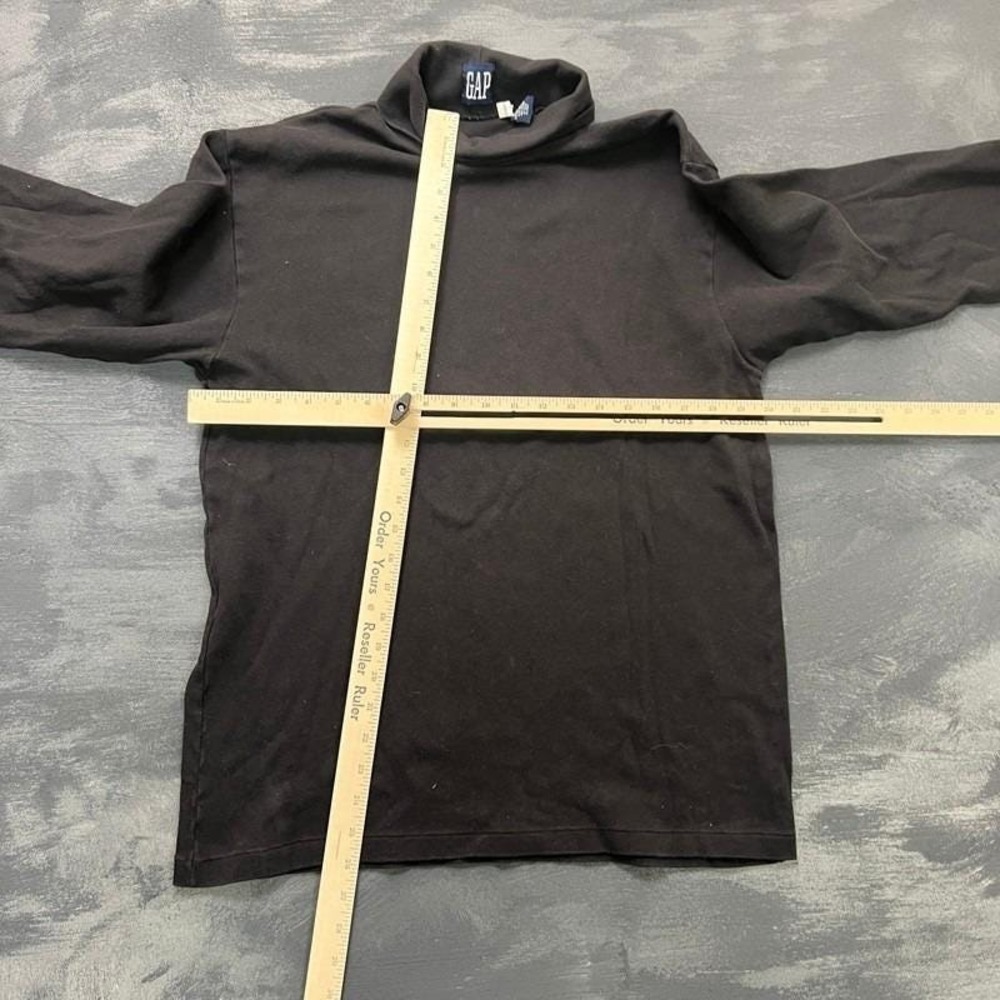 Vintage Gap Turtle Neck Shirt Mens‎ Medium Black 1990s - Picture 6 of 9